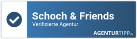 Agenturtipp: Schoch & Friends, verifizierte Agentur